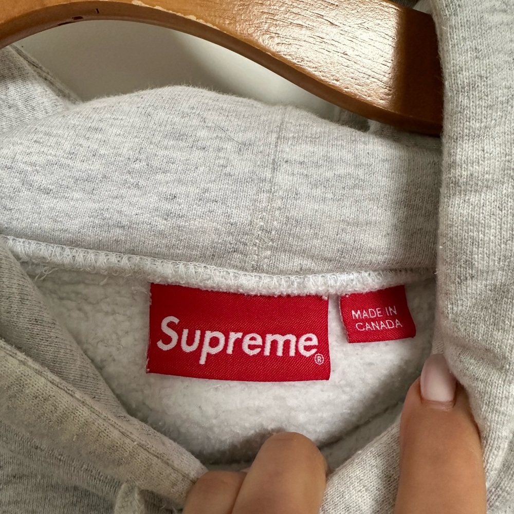 Supreme Anti Hooded Sweatshirt - Ash Grey - Size L - Picture 4 of 6